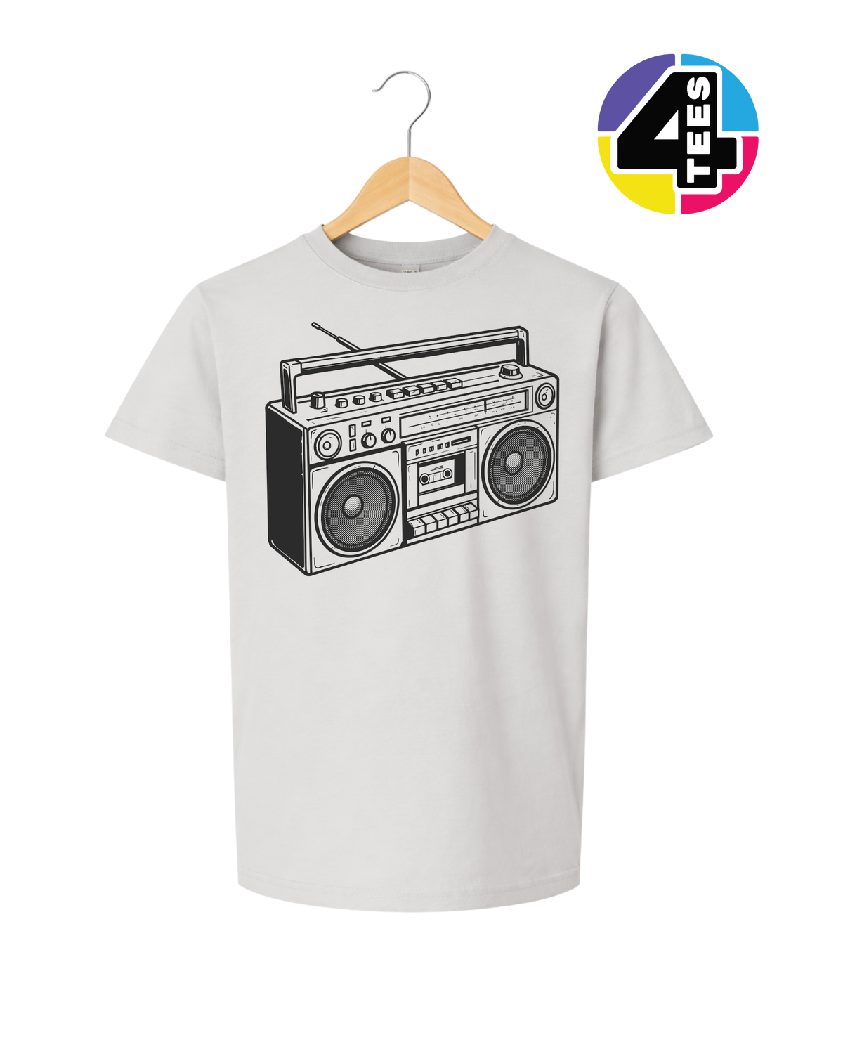 Retro Boombox Beats Youth Tee