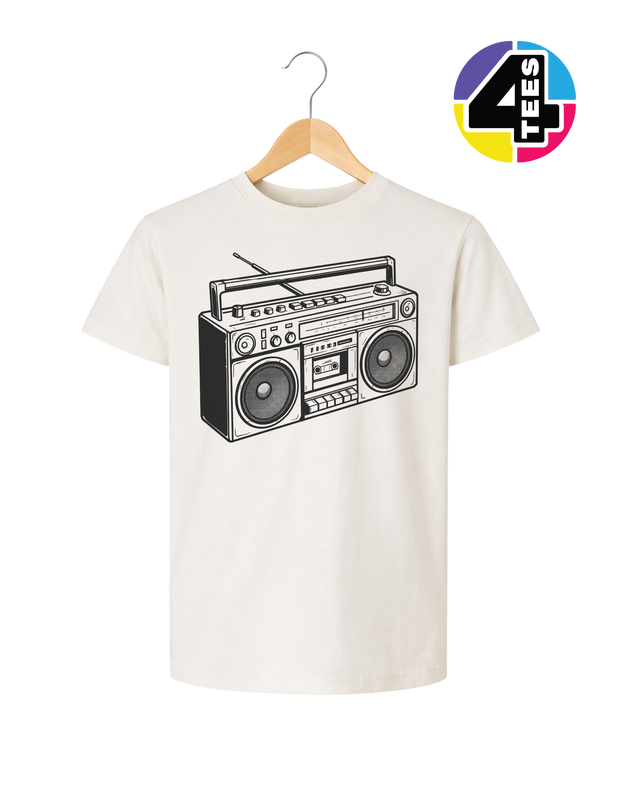 Retro Boombox Beats Youth Tee