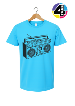 Retro Boombox Beats Tee