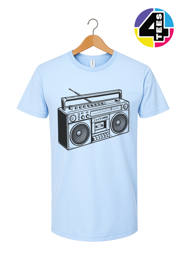 Retro Boombox Beats Tee