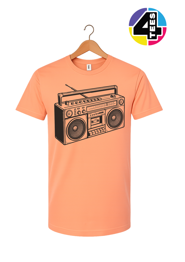 Retro Boombox Beats Tee