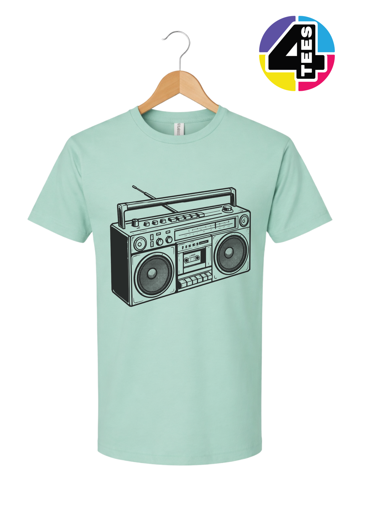 Retro Boombox Beats Tee