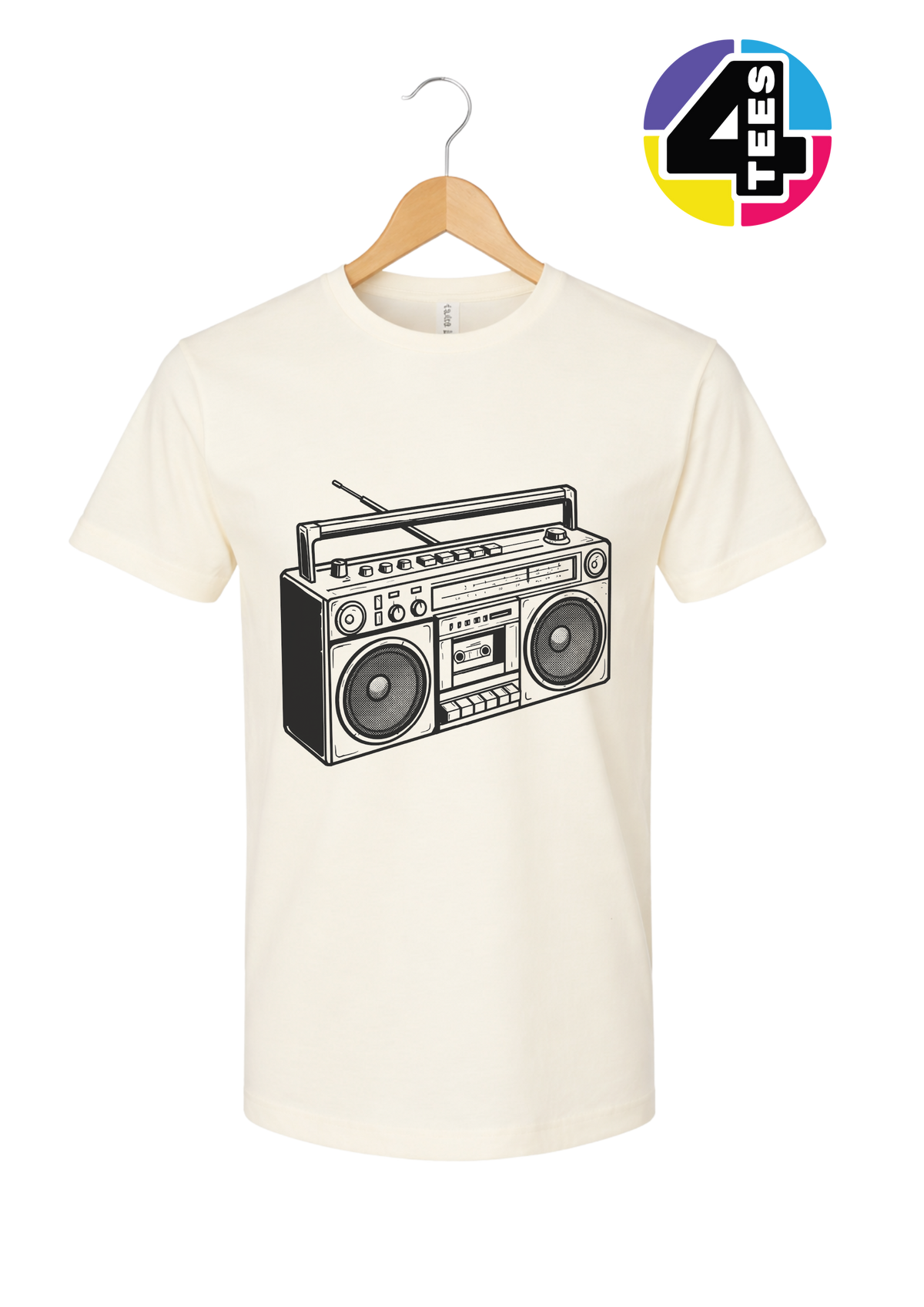 Retro Boombox Beats Tee