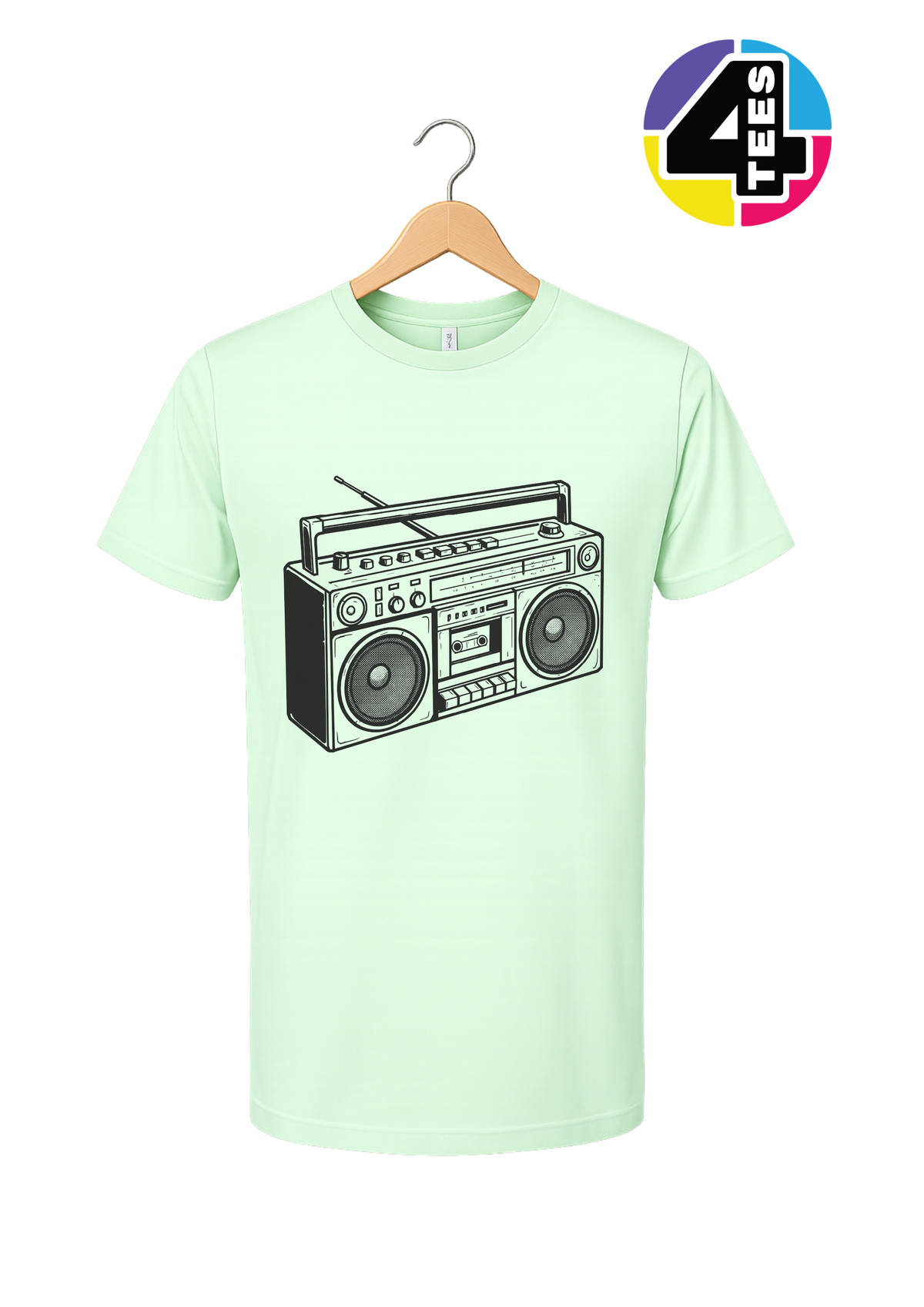 Retro Boombox Beats Tee