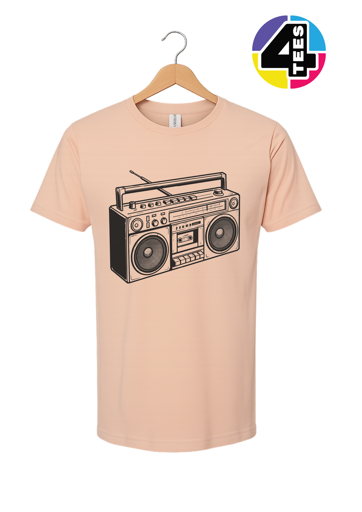 Retro Boombox Beats Tee