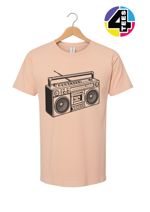 Retro Boombox Beats Tee