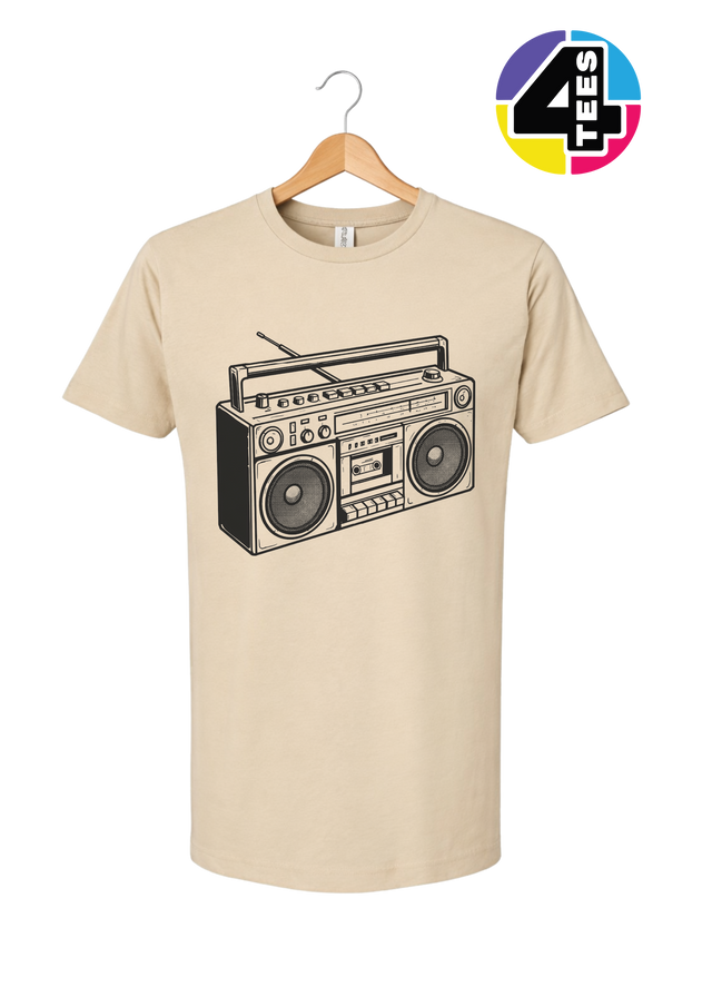 Retro Boombox Beats Tee