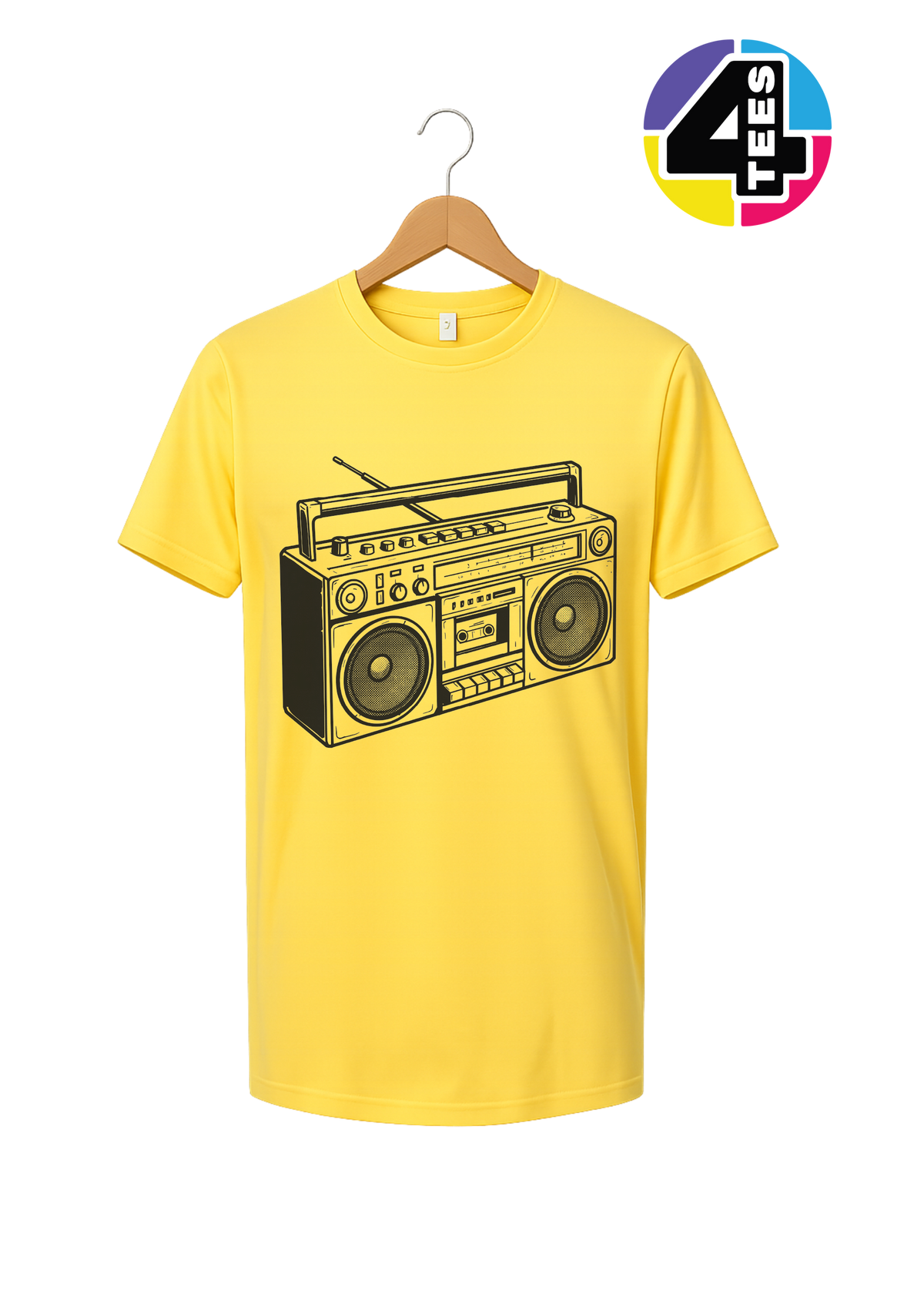 Retro Boombox Beats Tee