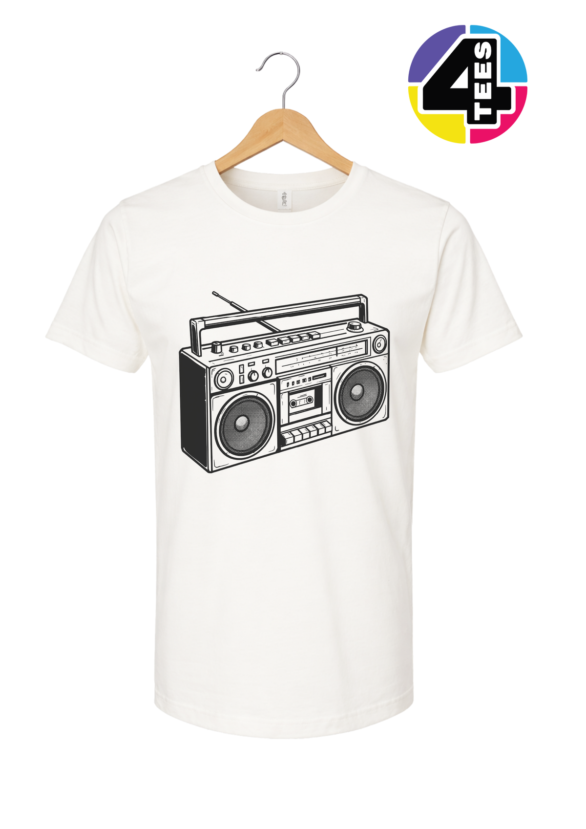 Retro Boombox Beats Tee