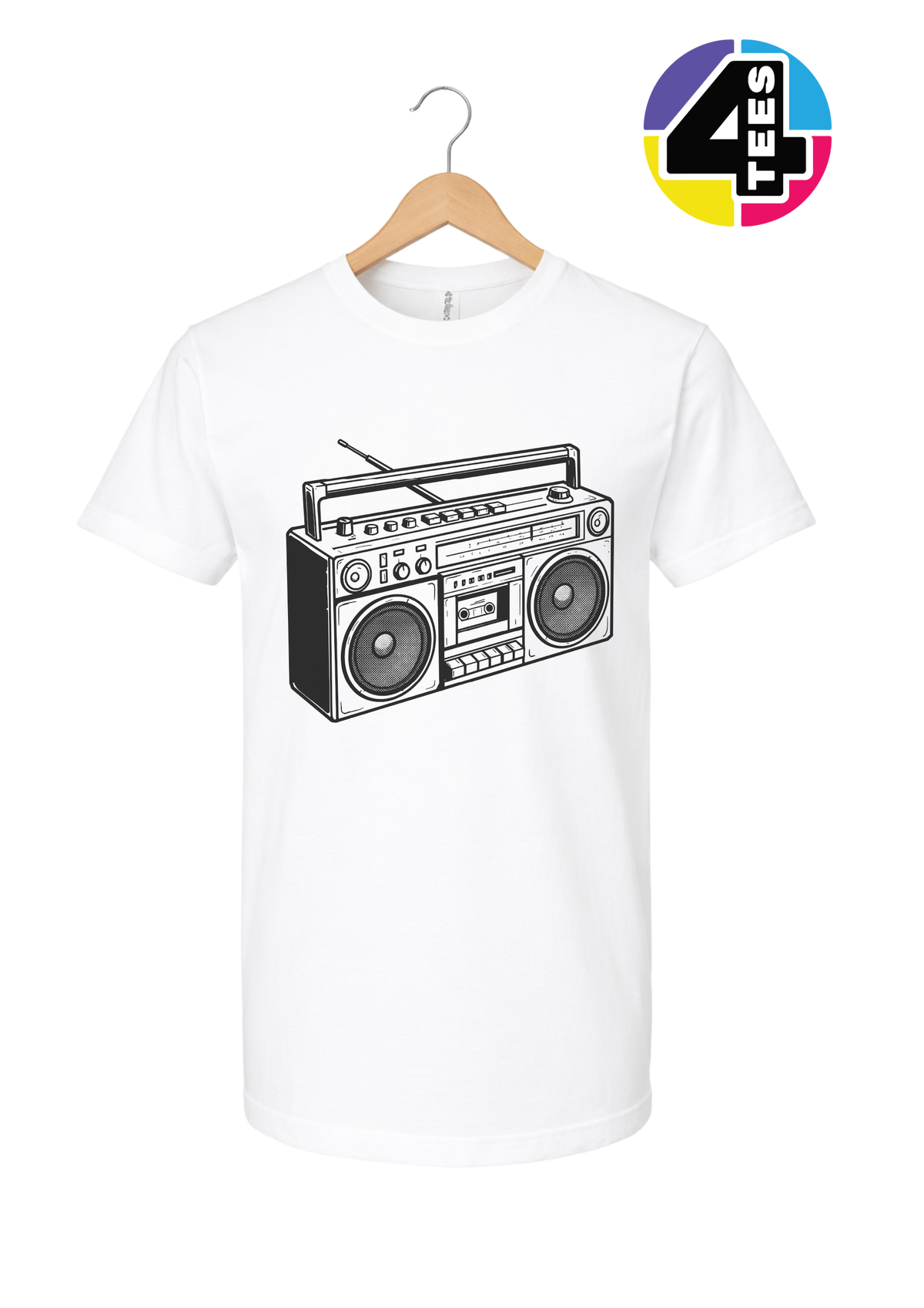 Retro Boombox Beats Tee