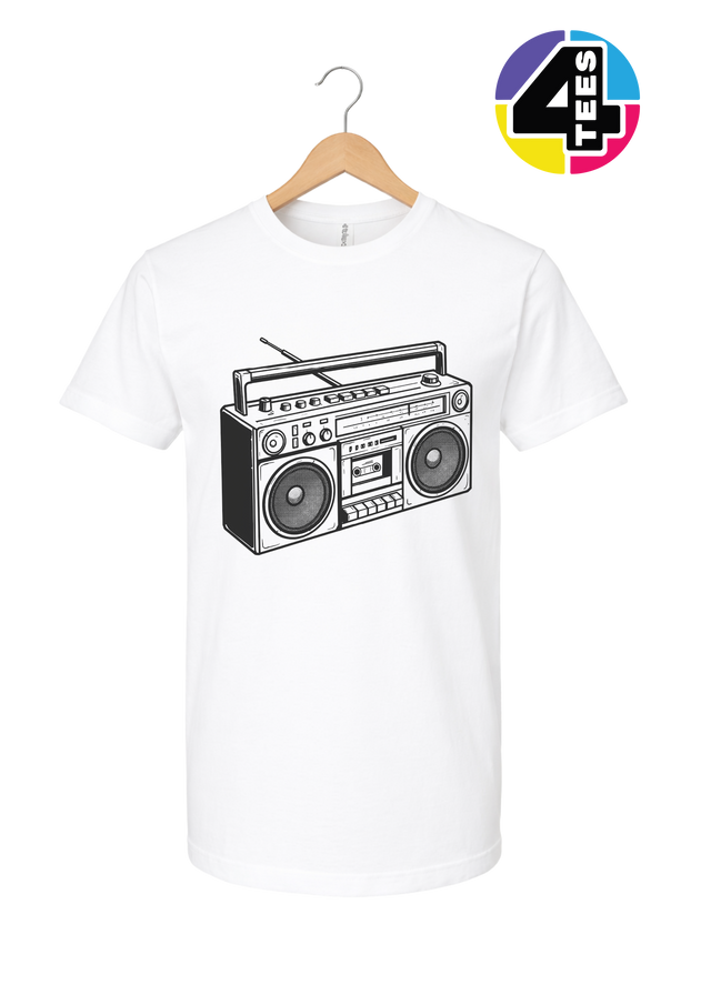 Retro Boombox Beats Tee