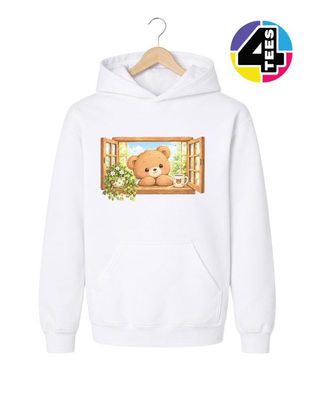 Sunny Window Bear Youth Hoodie