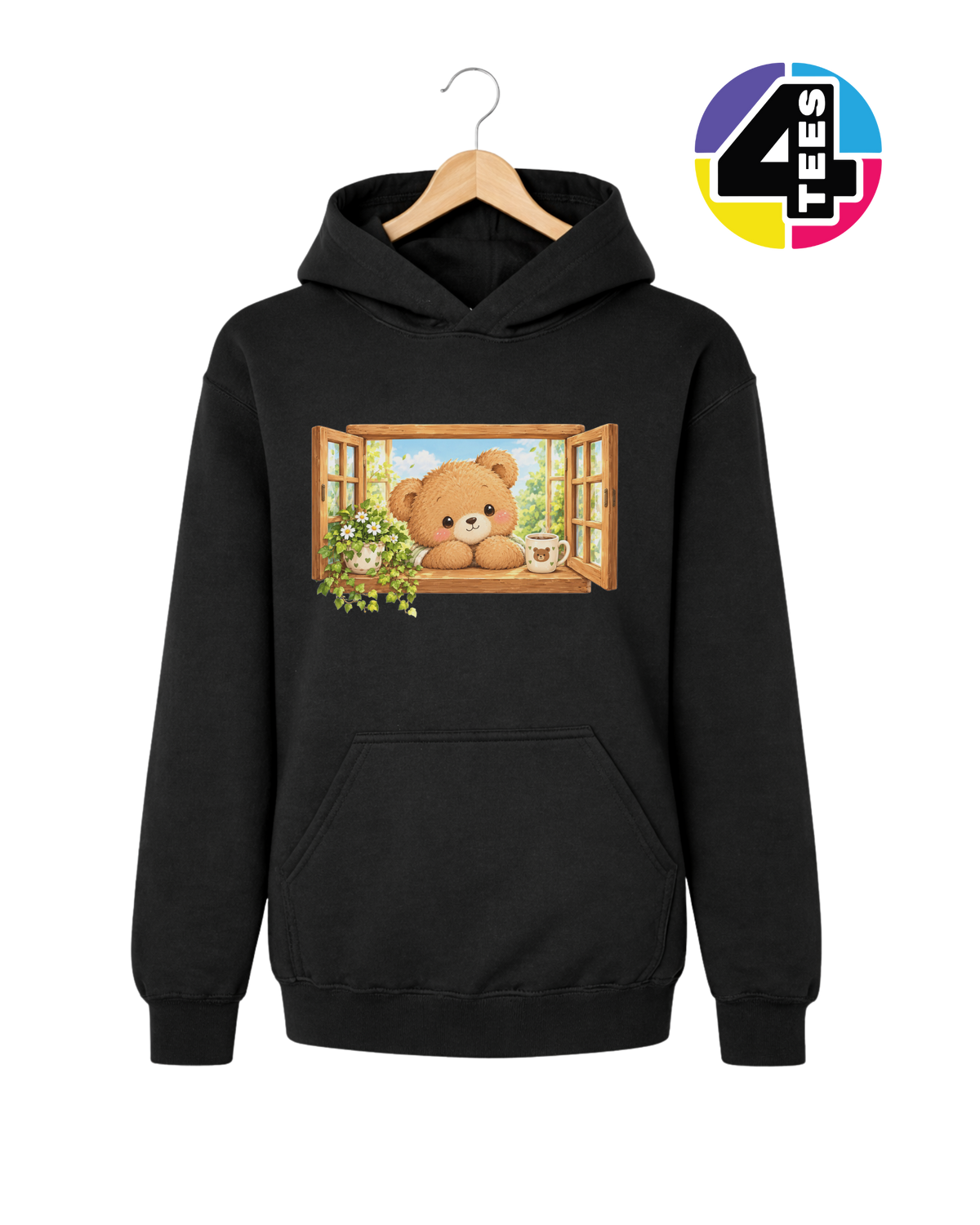 Sunny Window Bear Youth Hoodie