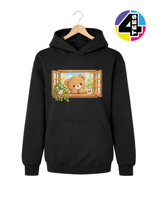 Sunny Window Bear Youth Hoodie