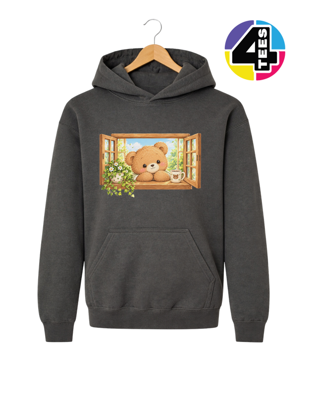Sunny Window Bear Youth Hoodie