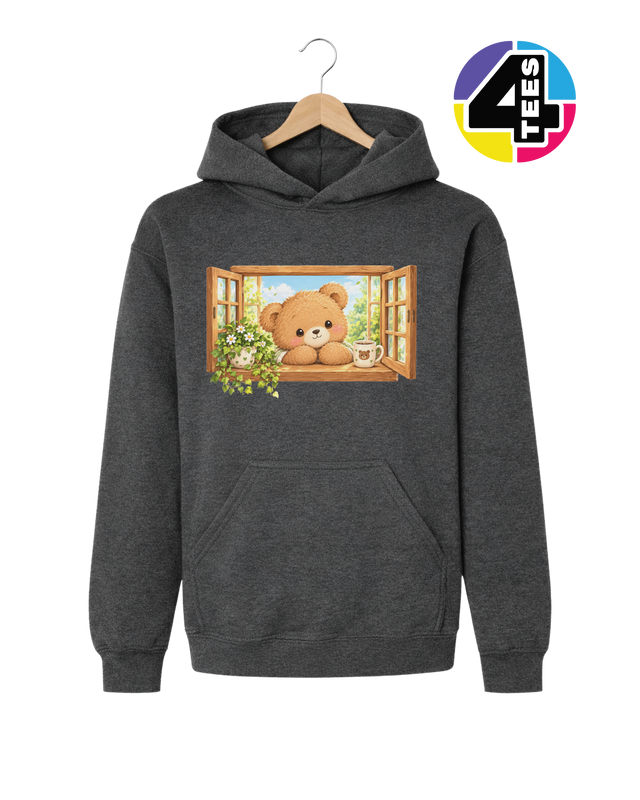 Sunny Window Bear Youth Hoodie