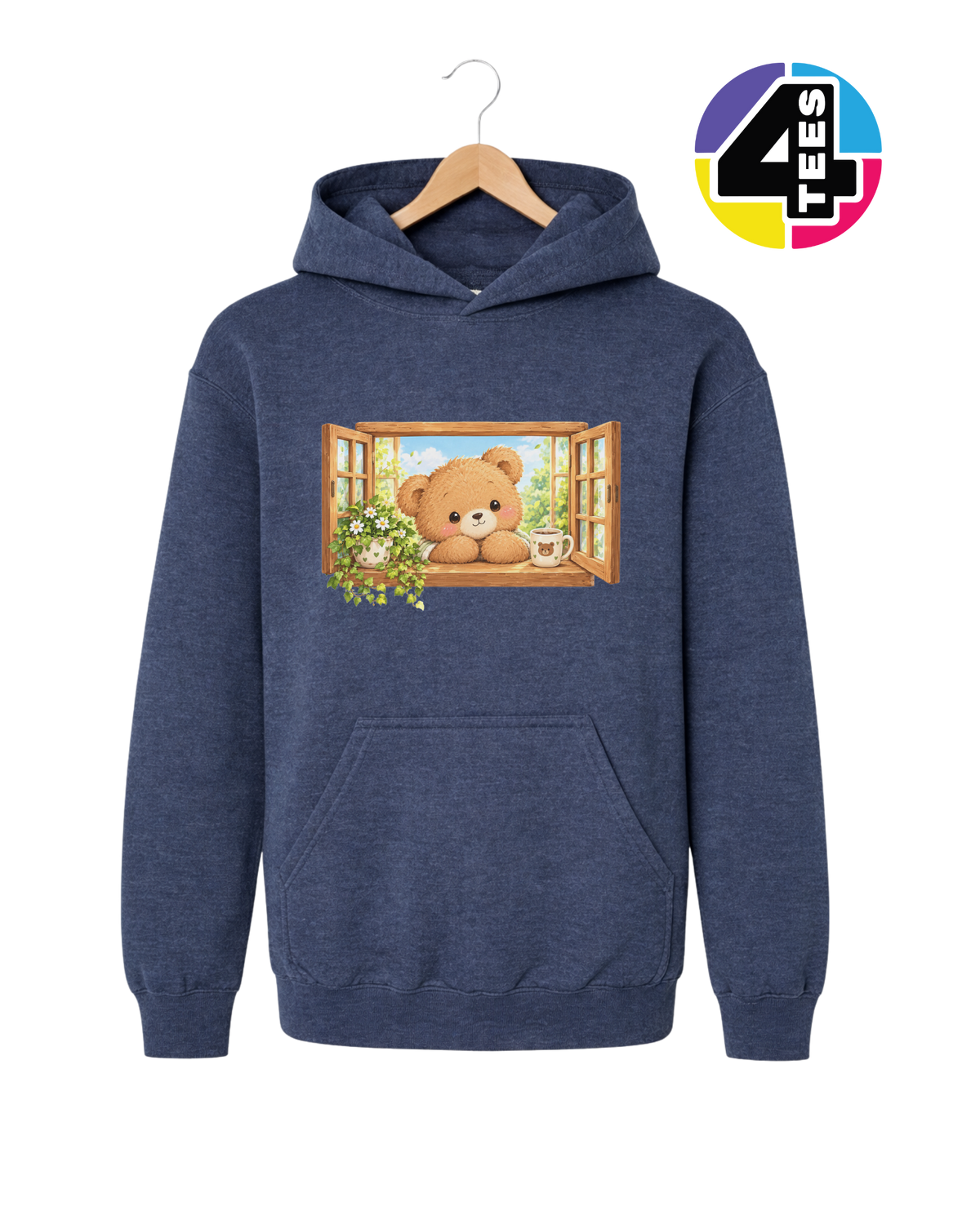 Sunny Window Bear Youth Hoodie