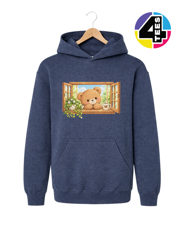 Sunny Window Bear Youth Hoodie