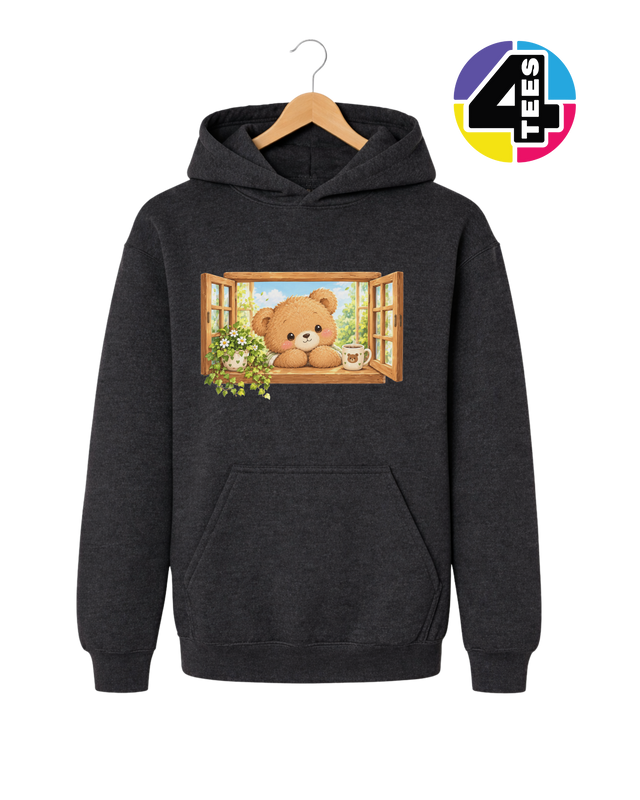 Sunny Window Bear Youth Hoodie