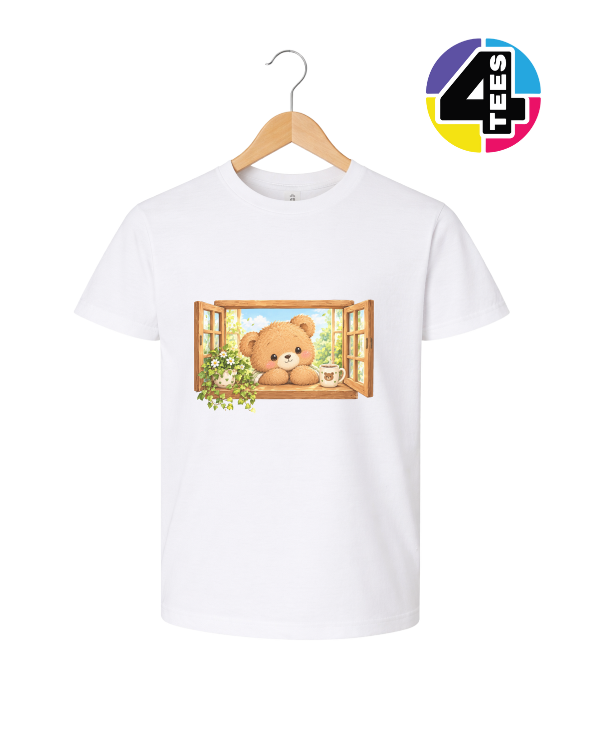 Sunny Window Bear Youth Tee