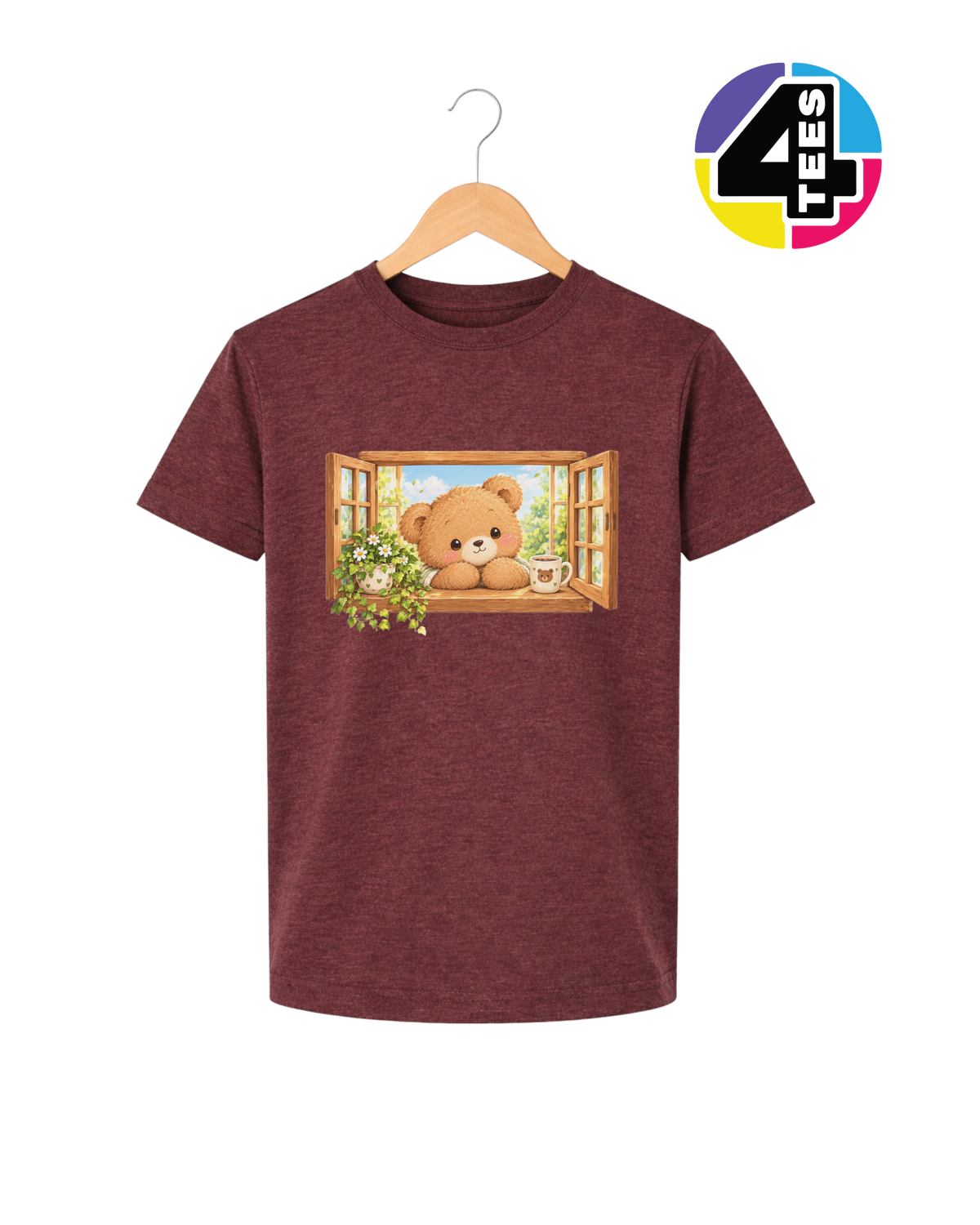 Sunny Window Bear Youth Tee