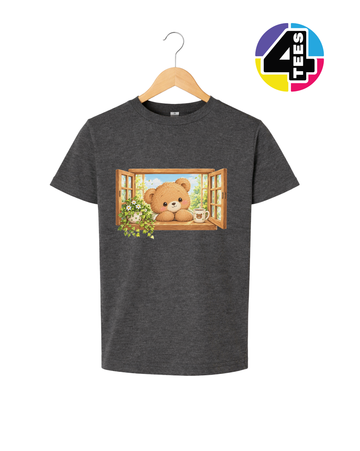Sunny Window Bear Youth Tee