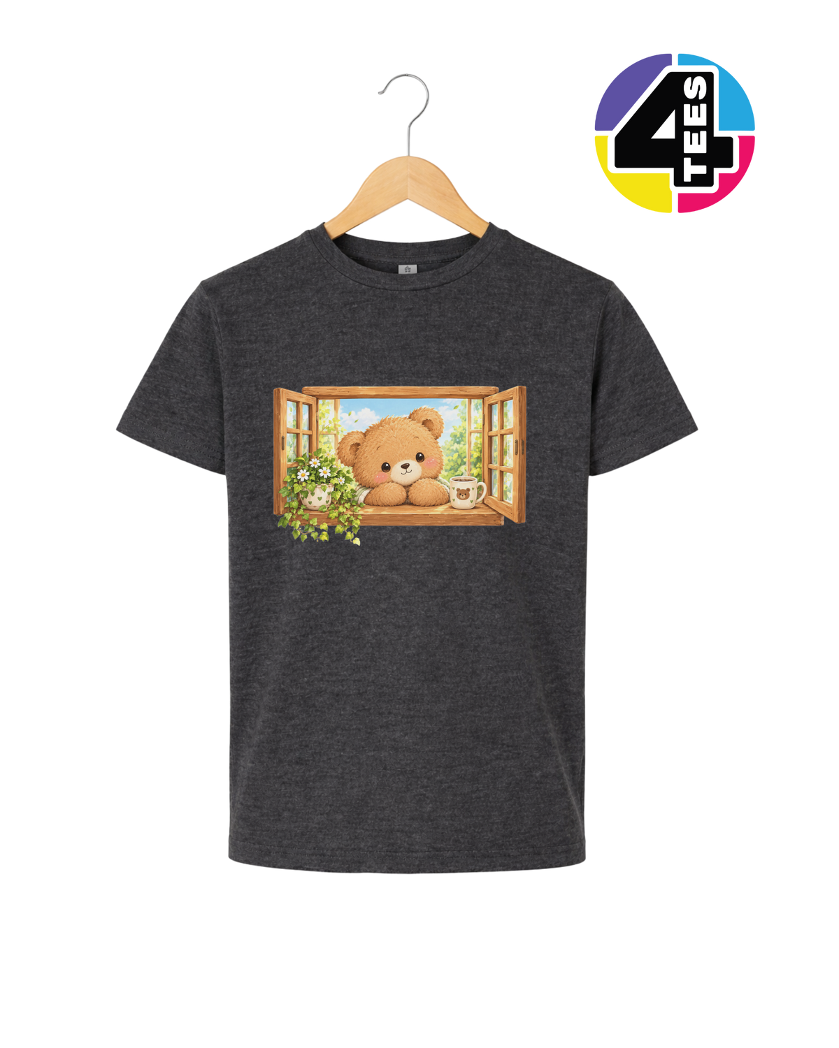 Sunny Window Bear Youth Tee