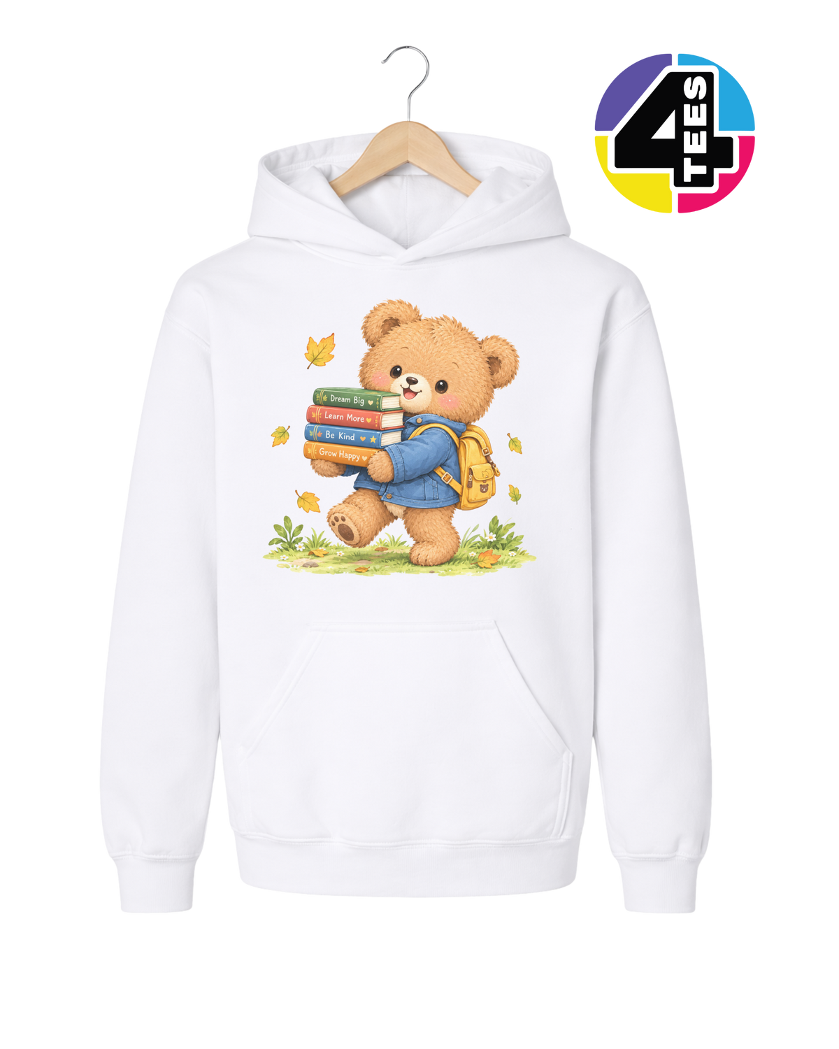 Dream Big, Grow Happy Bear Youth Hoodie