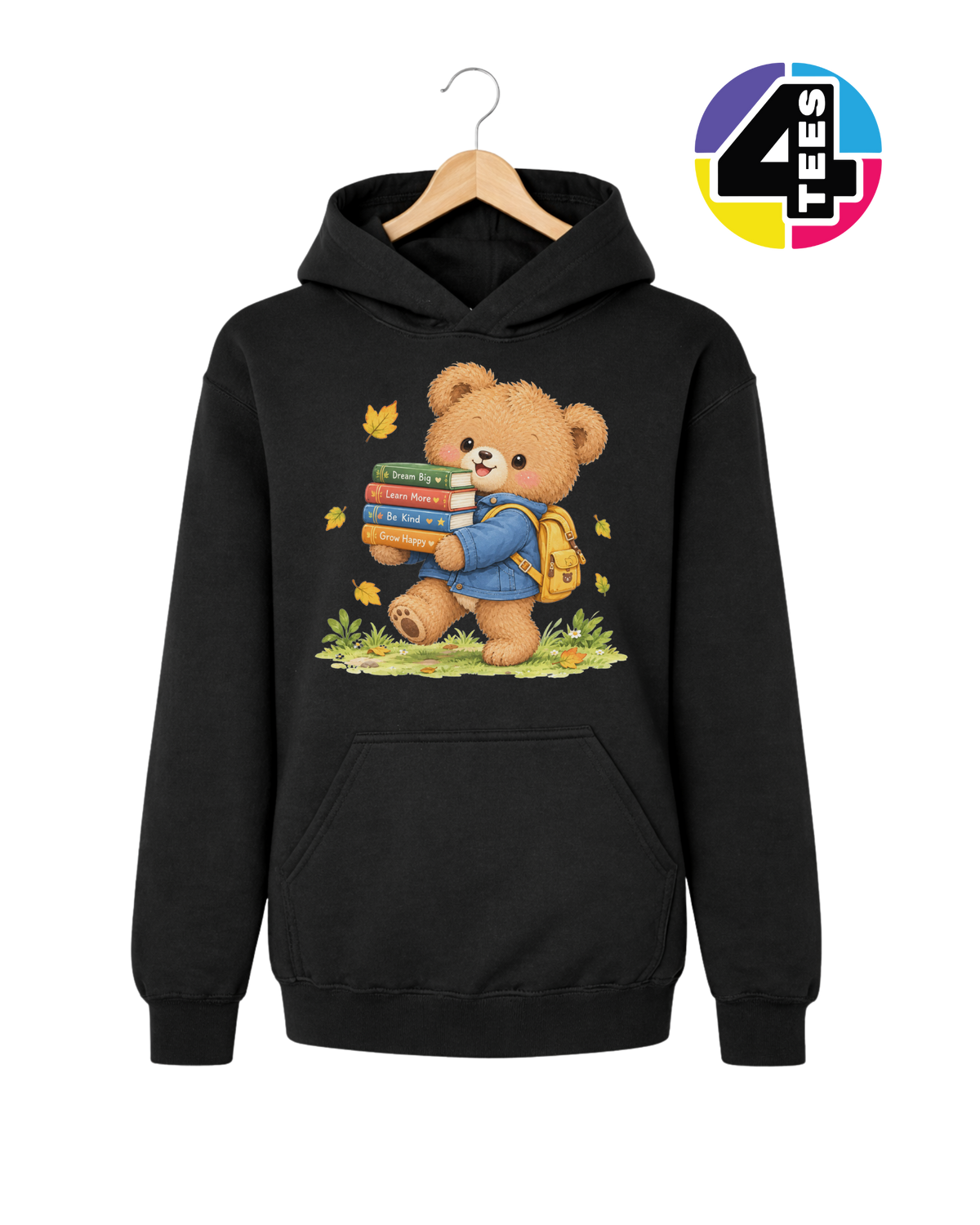 Dream Big, Grow Happy Bear Youth Hoodie