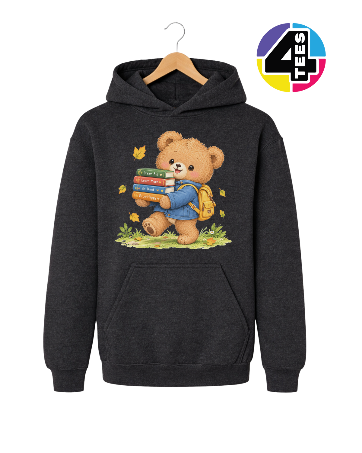 Dream Big, Grow Happy Bear Youth Hoodie