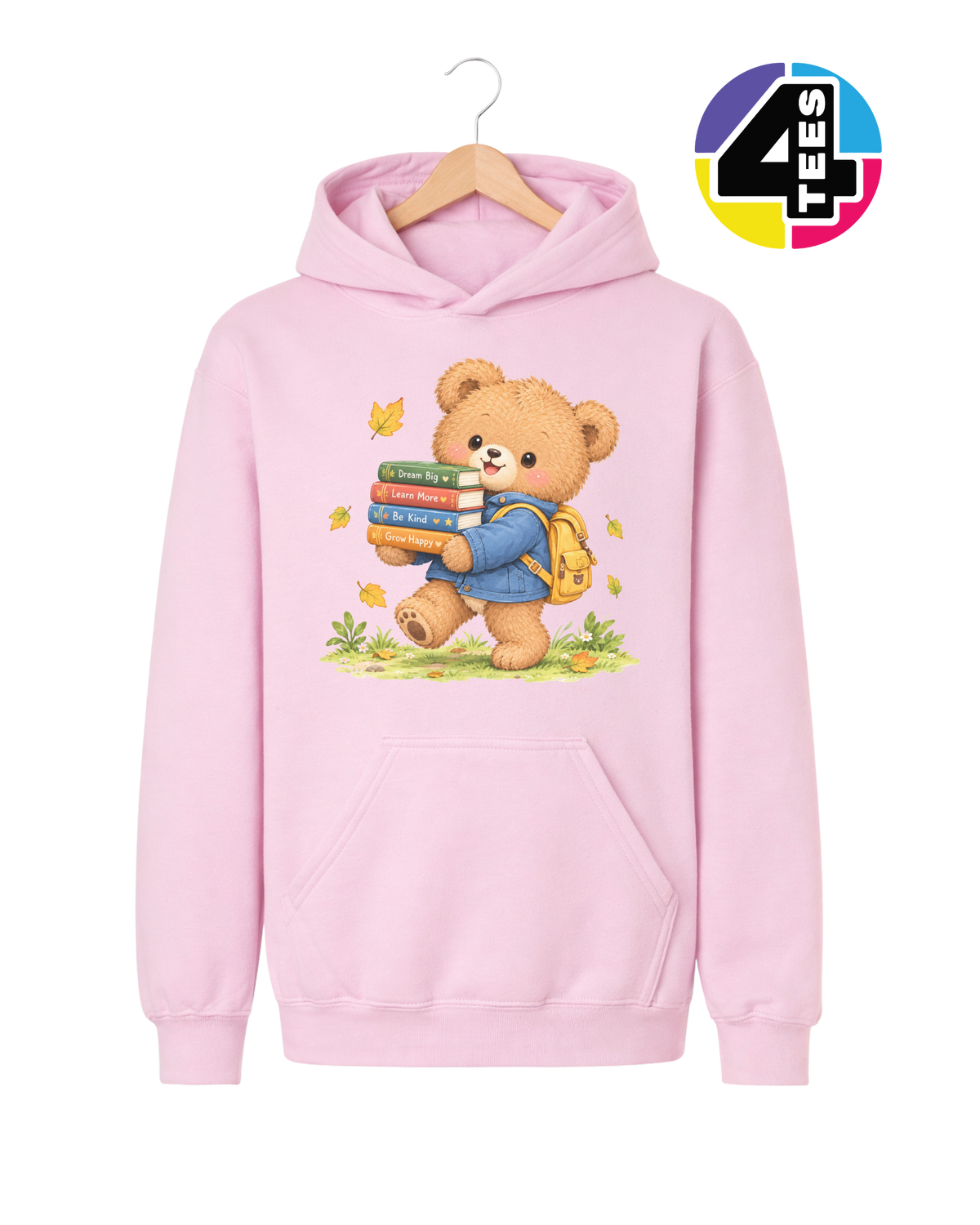Dream Big, Grow Happy Bear Youth Hoodie