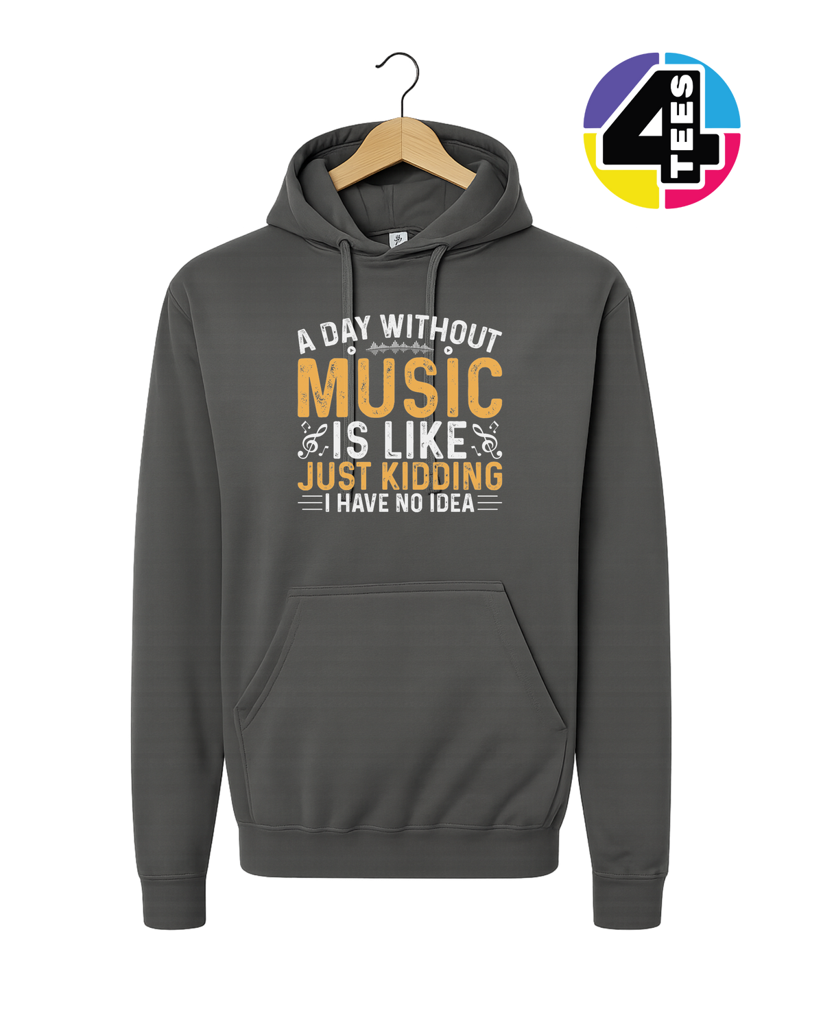 A Day Without Music Hoodie