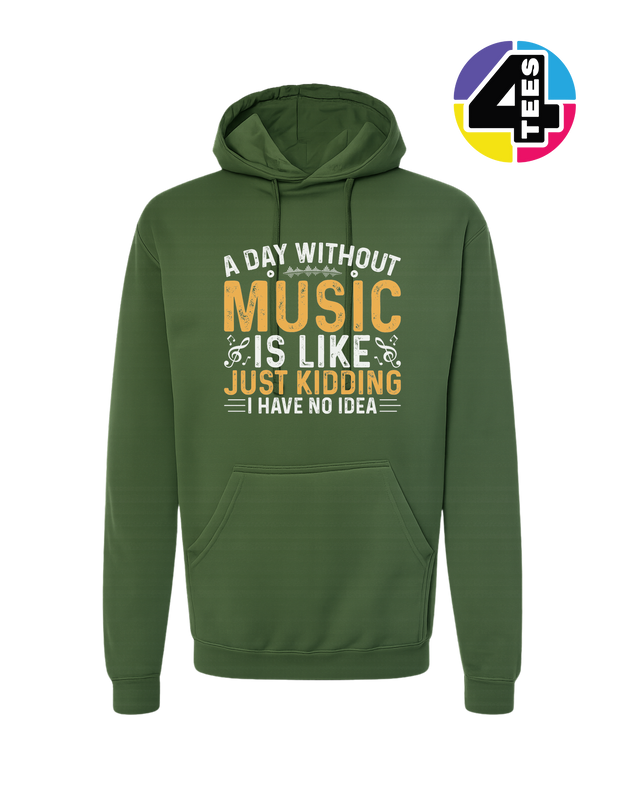 A Day Without Music Hoodie