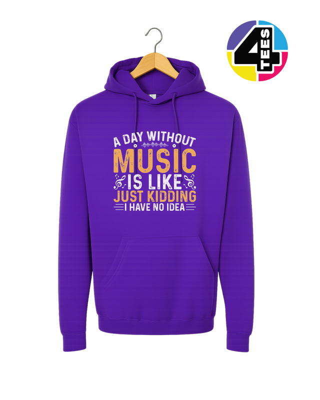 A Day Without Music Hoodie