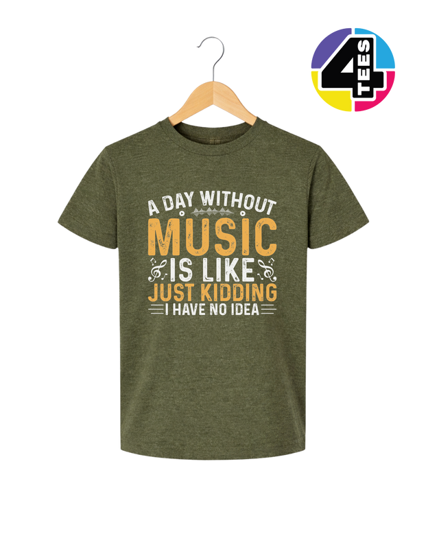A Day Without Music Youth Tee