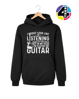 Listening? I'm Playing Guitar Youth Hoodie