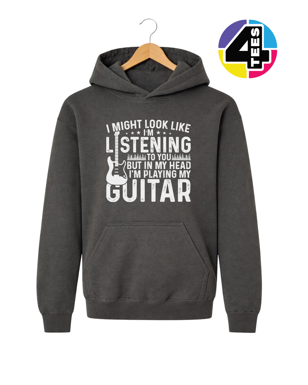 Listening? I'm Playing Guitar Youth Hoodie