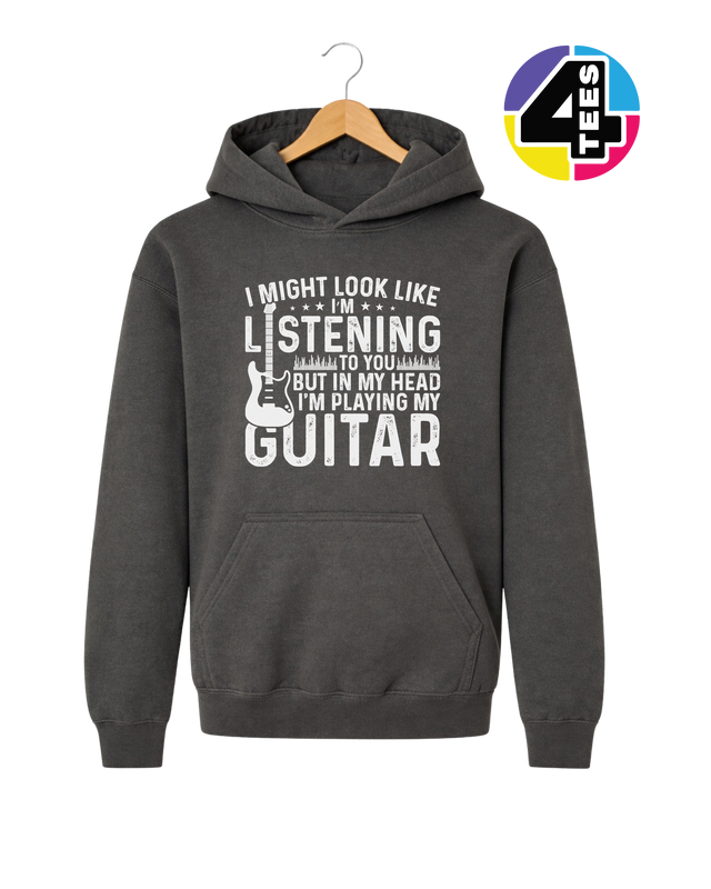 Listening? I'm Playing Guitar Youth Hoodie