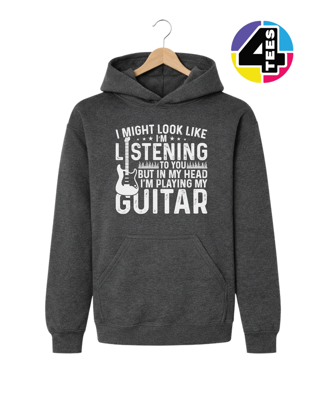 Listening? I'm Playing Guitar Youth Hoodie