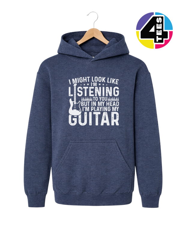 Listening? I'm Playing Guitar Youth Hoodie