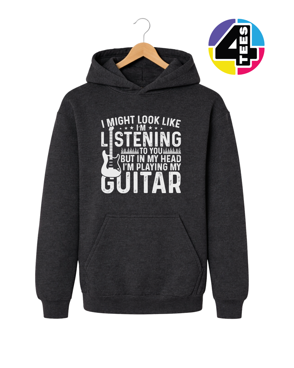 Listening? I'm Playing Guitar Youth Hoodie
