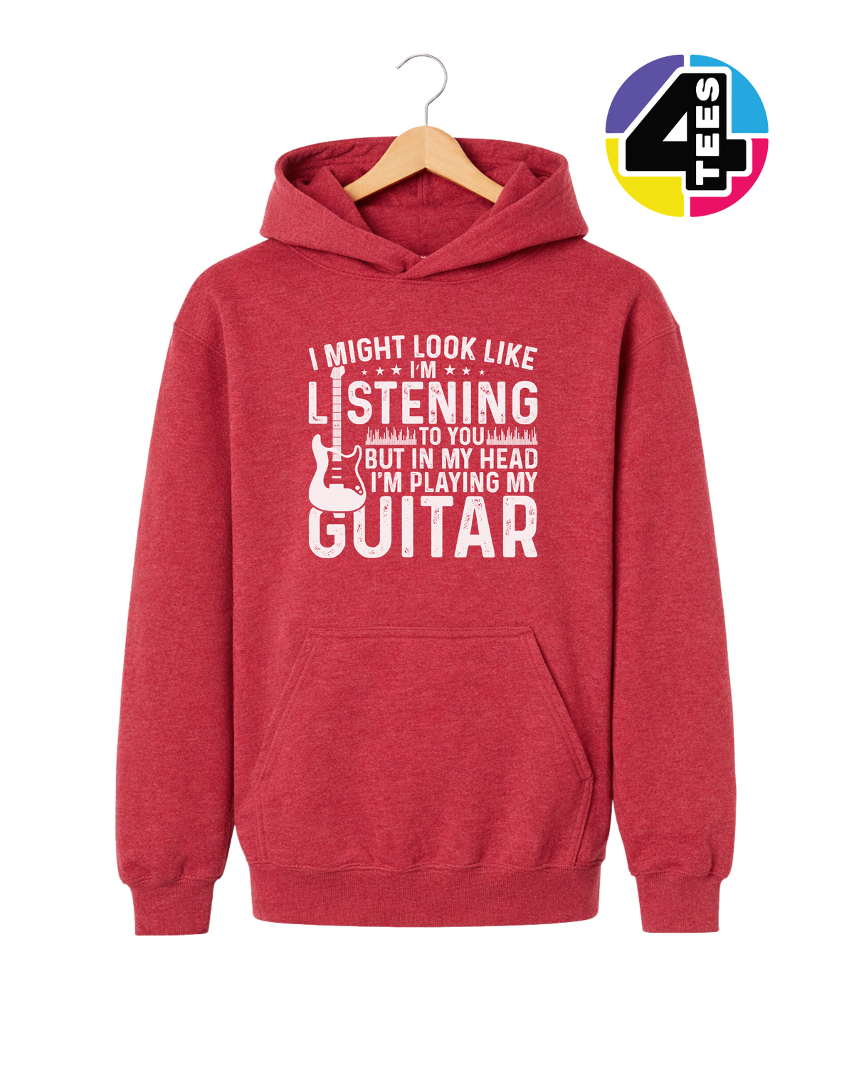 Listening? I'm Playing Guitar Youth Hoodie