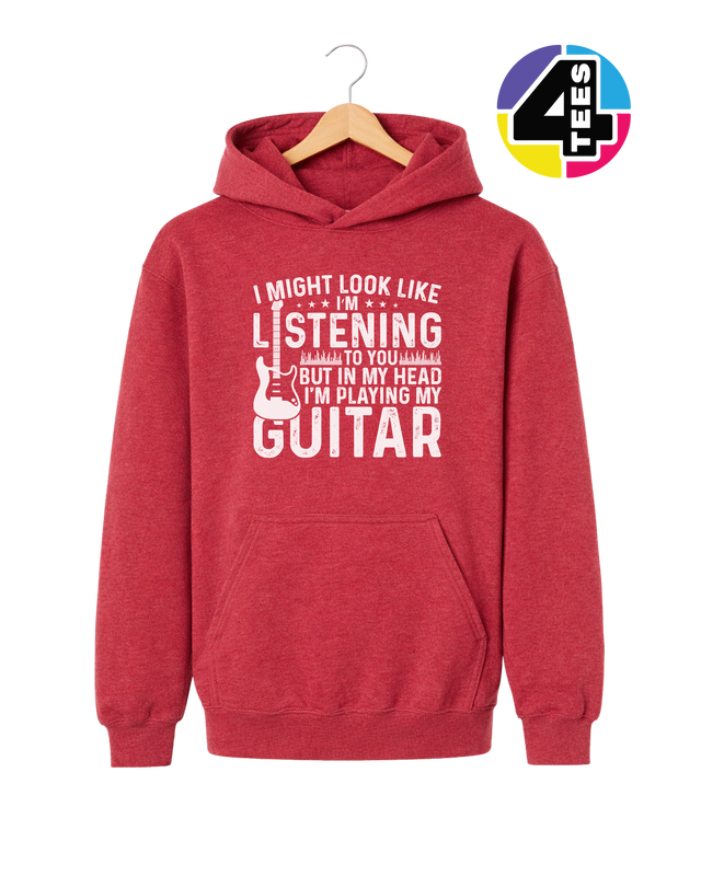 Listening? I'm Playing Guitar Youth Hoodie