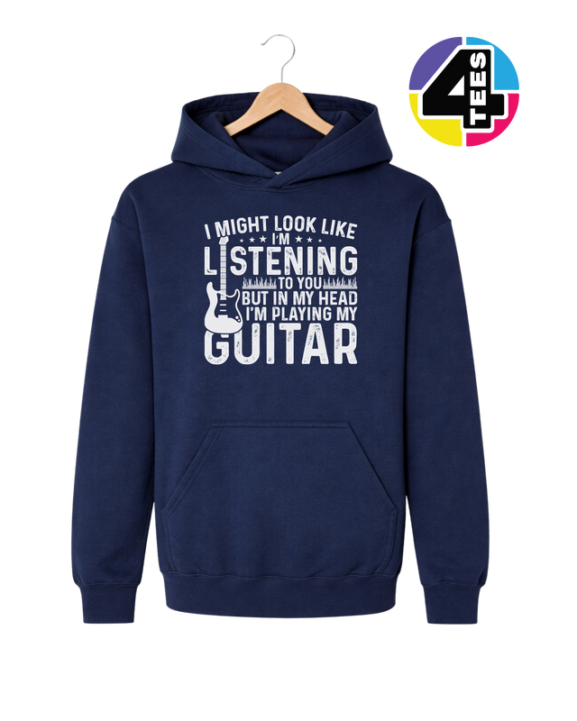 Listening? I'm Playing Guitar Youth Hoodie