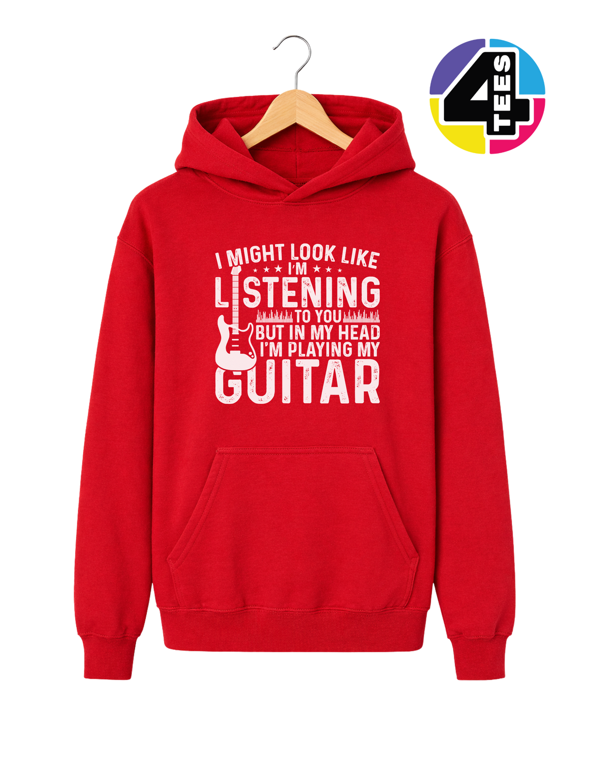 Listening? I'm Playing Guitar Youth Hoodie