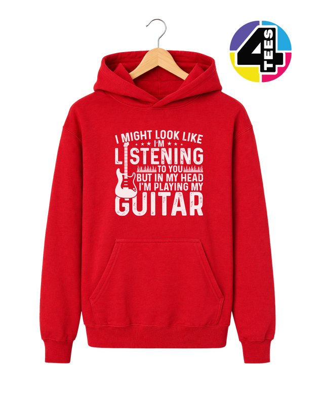 Listening? I'm Playing Guitar Youth Hoodie