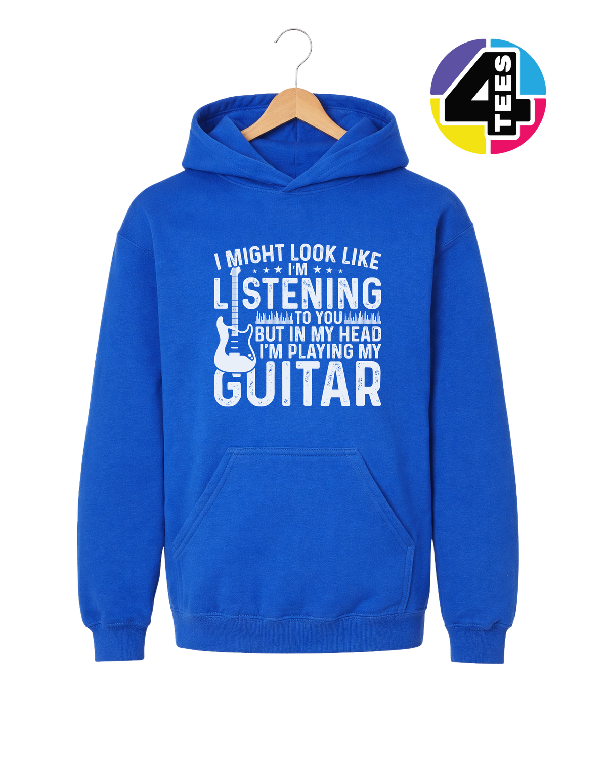 Listening? I'm Playing Guitar Youth Hoodie