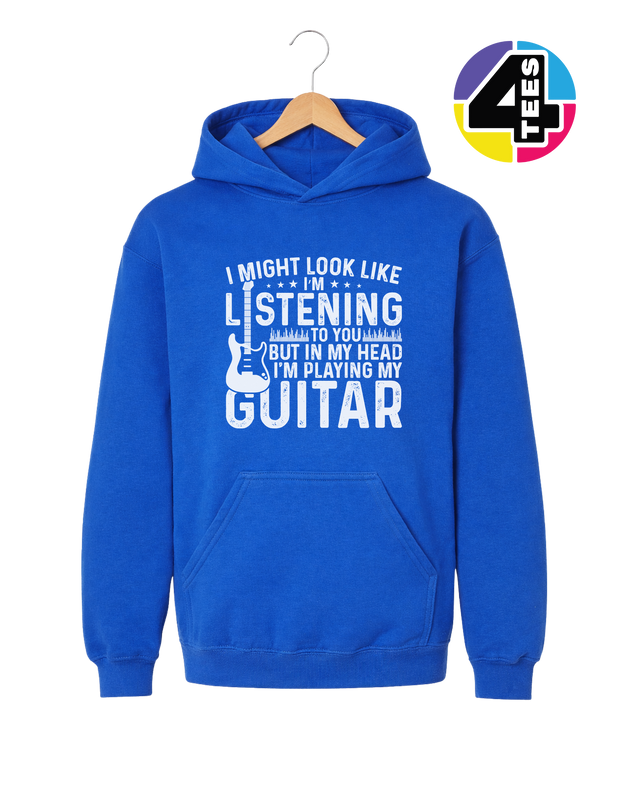Listening? I'm Playing Guitar Youth Hoodie