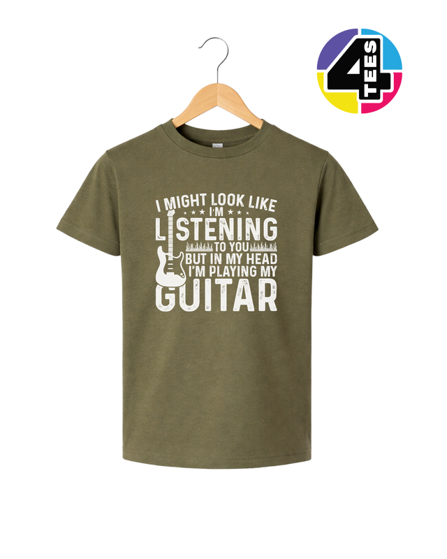 Listening? I'm Playing Guitar Youth Tee