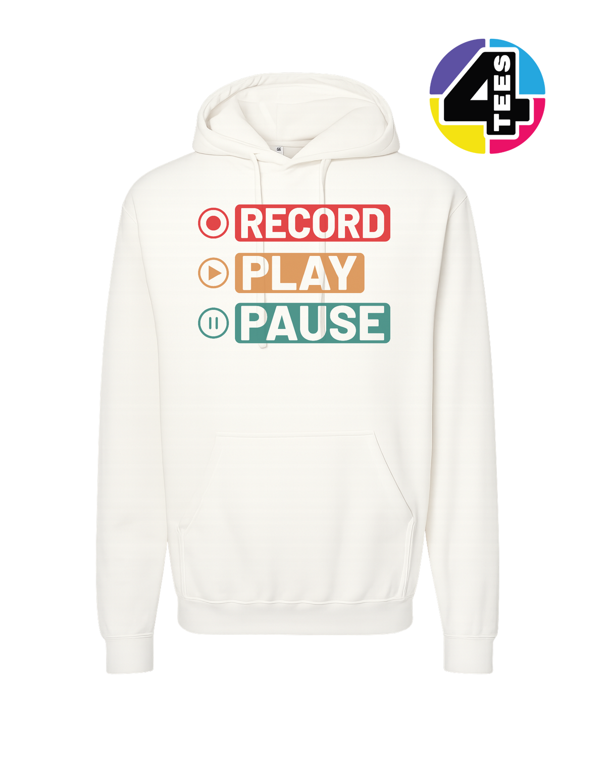 Record, Play & Pause Hoodie